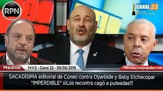 SACAD&Iacute;SIMA editorial de C&uacute;neo contra Oyarbide y Baby Etchecopar