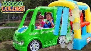 Goo Goo Gaga Pretend Play with Car Wash!