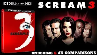 Scream 3 4k Ultra HD Bluray Steelbook Unboxing & 4k Comparisons