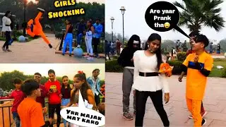 Girl Shocking Funny Reactions Flips Prank In Public