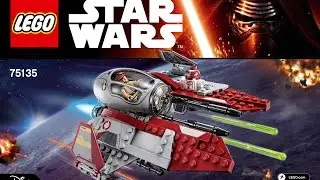 LEGO Star Wars Obi-Wan's Jedi Interceptor 75135 Instructions DIY Brick Building Kids