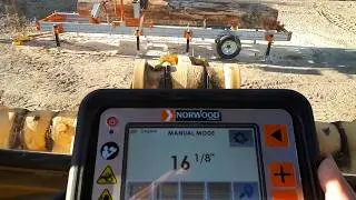 3rd log on  the portable sawmill a Norwood Lumberpro HD36 V2