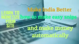 Learn snip ly Make money easily
