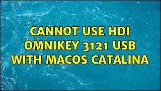 Cannot use HDI Omnikey 3121 USB with MacOS Catalina