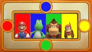 Super Mario Party MiniGames - Mario Vs Yoshi Vs Donkey Kong Vs Diddy Kong (Master Cpu)