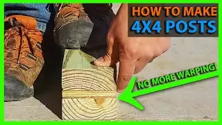 How To Build a 4x4 Post or Column that Won't Warp or Bend with Treated Wood