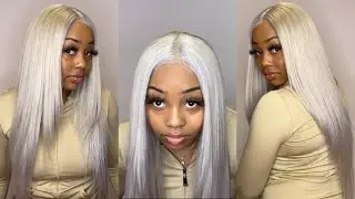 MY FIRST AFFORDABLE T-PART 613 ASH BLONDE WIG DYING TUTORIAL ft  Amanda Hair