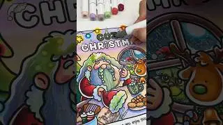 ASMR Coloring of Coco Wyo Cozy Christmas🎄 #cocowyo_penguin_ohuhu #cocowyo