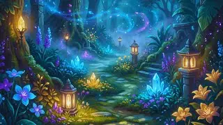 Arcane Garden at Night 🌿 | D&D Lofi Ambience for Relaxing, Writing & Sleep
