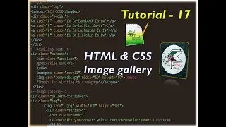 How to create Image gallery using HMTL and CSS explained in Telugu TUTORIAL-17