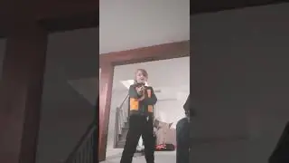 me and my drum techer playing a song really good