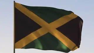 Jamaica Flag | ROYALTY FREE [4K] 20 SEC LOOP