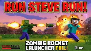 Zombie with a ROCKET LAUNCHER?! (Minecraft Funny Moments) 