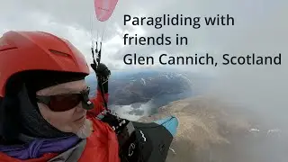 Paragliding adventure with friends in Glen Cannich