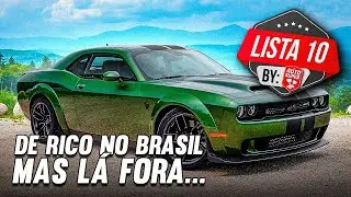10 CARROS DE MILIONÁRIOS NO BRASIL QUE SÃO DE ENTREGADORES DE PIZZA EM OUTROS PAÍSES (by membros)