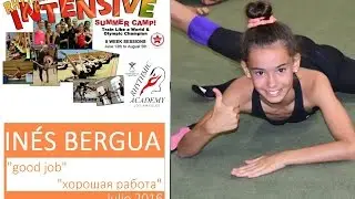 Inés Bergua en Campus Rhythmic Academy Los Angeles julio2016