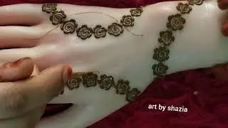 Very simple unique style mehndi design for back hand|new easy mehndi design 2025 | mehandi designs|