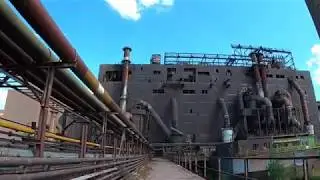 HEAVY METAL exploring abandoned industrial site - Security spotted!