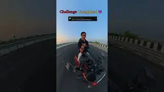 😈 Complete Challenge //bike ride without 🥰stop fell petrol #shorts #viralvideo #motovlog #vlog