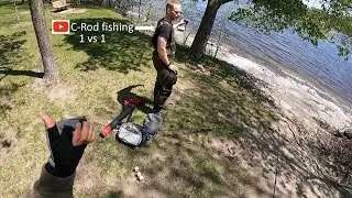 Friendly Fishing Competition: Montreal Famous Youtuber C-Rod vs me + saving a fish's life!!