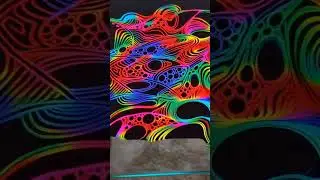 AI turned my doodle into a psychedelic visual. #psychedelictrance  #psychedelicart
