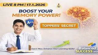 BOOST YOUR MEMORY FOR EXAM SUCCESS | TOPPER'S SECRET | #memoryboost