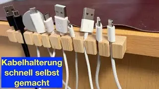 Holz Kabelhalterung schnell gemacht (reupload)