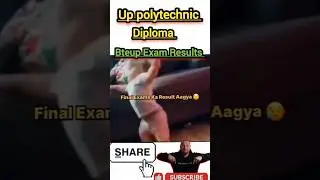 Bteup Result 2025 #diplomaengineering #uppolytechnic #funny #exam #ytshort 😊😂⤵️⤵️⤵️🎀