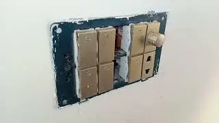 How to make & fit english electric sheet , draw electric sheet( 1 fan dmr ,6switches,1 socket)