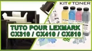 Lexmark CX310 / CX410 / CX510 - Recharge toner compatible pour les toner Dell type 70C2H