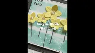 How to - Acrylic Block stamping for cardmaking and scrapbooking