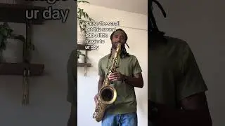 Zem Audu plays saxophone to add magic to your day. #saxophone #magic #music