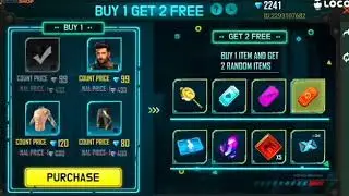 Free fire new even by 1 get 2 free and lucky point