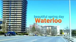 beautiful spring day in Waterloo Ontario Canada