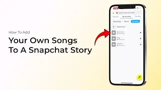 How To Add Your OWN Songs To A Snapchat Story?