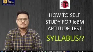 how to prepare for IOBM admission test | CBM test preparation | Self Study for iobm