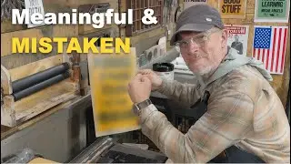 Black Ink Type on Tangerine Orange Letterpress Poster - Big Mistake on GREAT 