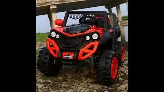 Masinuta electrica pentru copii MANINI, Drifter Jeep, Rosu, GFD009