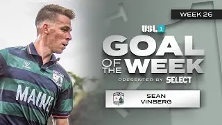 𝙋𝙞𝙣𝙥𝙤𝙞𝙣𝙩 𝙥𝙧𝙚𝙘𝙞𝙨𝙞𝙤𝙣 🎯 | USL League One Week 26 Goal of the Week: Sean Vinberg-Portland Hearts of Pine