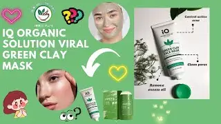 IQ Organic Solution Viral Green Clay mask 🍀 Honest Review ✨|| IQ Organic Solution Product Review 🌼