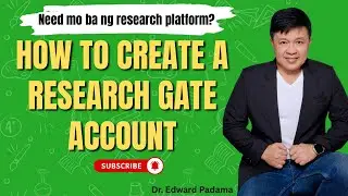 How to Create a RESEARCH GATE Account