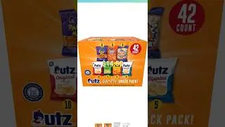 Utz Snack Variety Pack Individual Snacks, Includes Potato Chips, Cheese Curls, Popcorn, and Party Mi