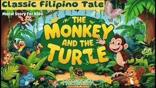 Kids Moral Story | The Monkey and The Turtle | Classic Filipino Jungle Tale of Friendship
