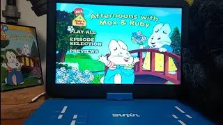 Меню пошагового руководства по игре Max & Ruby: Afternoons With Max & Ruby DVD 2006 года🐸🏀🐉👕