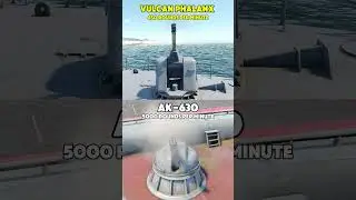 Vulcan Phalanx vs AK-630 - Gatling Turret - Sound Effect