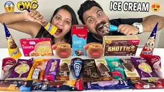 MUKBANG EATING ICECREAM,MAGNUM TRUFFLE, HAVMOR ICECREAM,CHOCOBAR, AMUL ICECREAM *ICECREAM PARTY*