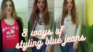 8 WAYS TO STYLE BLUE JEANS | SimplyNiki93
