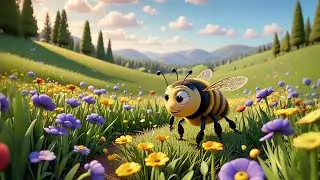 The Busy Bee&rsquo;s Flower Race 🐝🏁 | Funny Kids Story | Preschool Learning Adventure