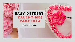 Last Minute Valentine's day Bento Cake Idea | Bento Cake Tutorial | Sweet Peach Box