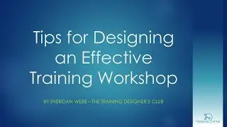 Training Design Tips: Writing a Session Plan or Trainers Notes